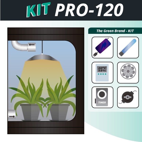 Kit de cultivo PROFESIONAL 120 x 120cm