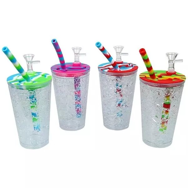 Bong Vaso de Silicona y Plástico Freeze