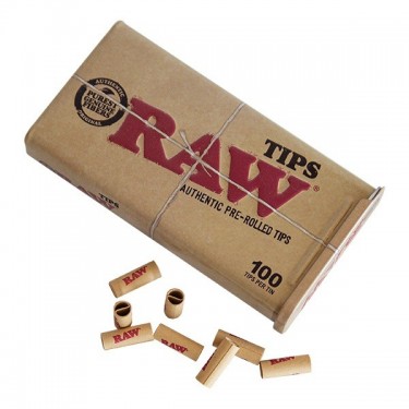 RAW Pre-Rolled Tips Cajetilla de Metal