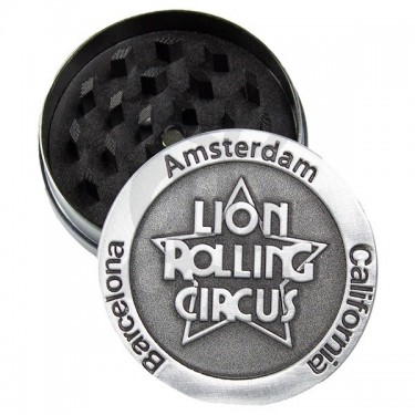 Moledor Metálico Lion Rolling Circus - 2 Partes para flores secas