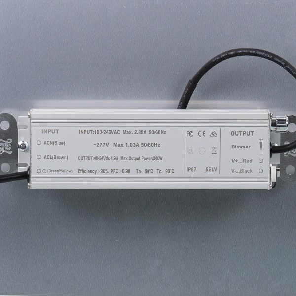 Panel LED Pro 250w GB Lighting detalle balastro con características