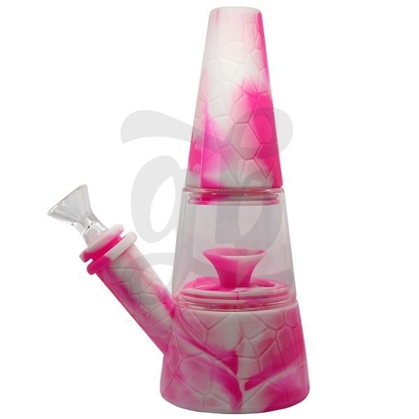 Waxmaid 7.87" Fountain Silicone Glass Water rosa