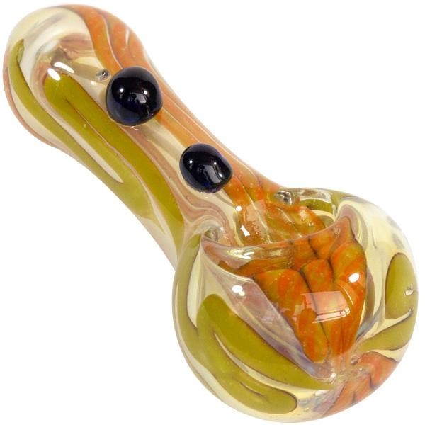 Pipas de pirex 10cm naranja