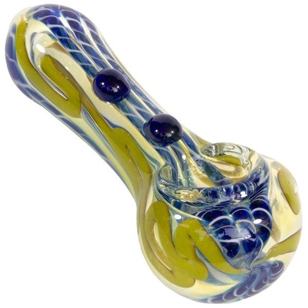 Pipas de pirex 10cm azul