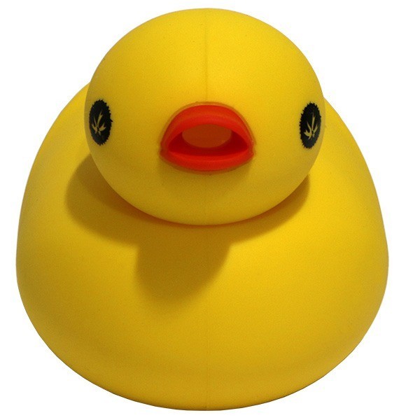 Pipa Kwack Pato de Goma amarillo frontal