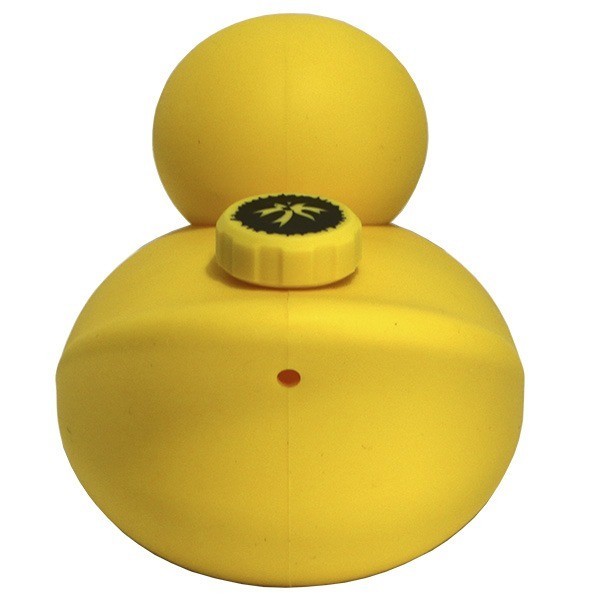 Pipa Kwack Pato de Goma amarillo parte trasera