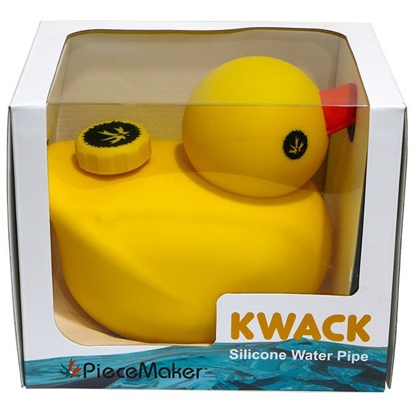Pipa Kwack Pato de Goma amarillo caja