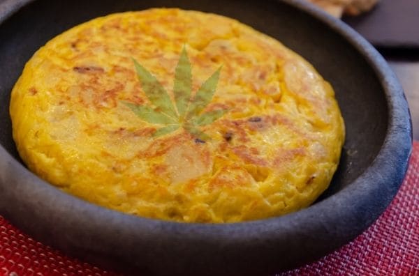 Tortilla de patatas con marihuana